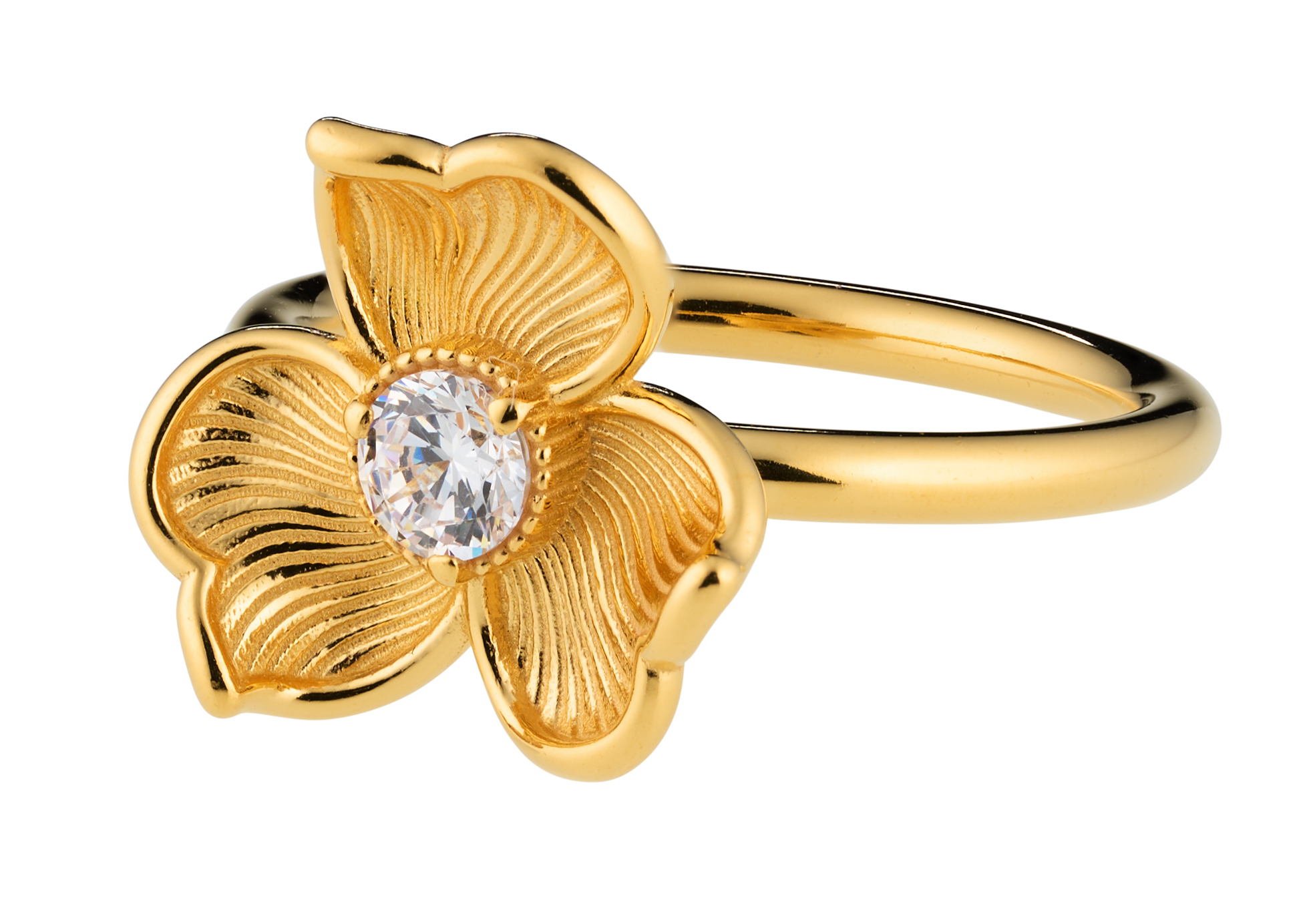 Lumoava ANNA -hopeasormus, kullattu