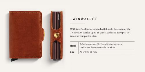 Secrid twinwallet vintage musta 