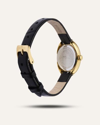 Mockberg Belle oval leather watch MB1414