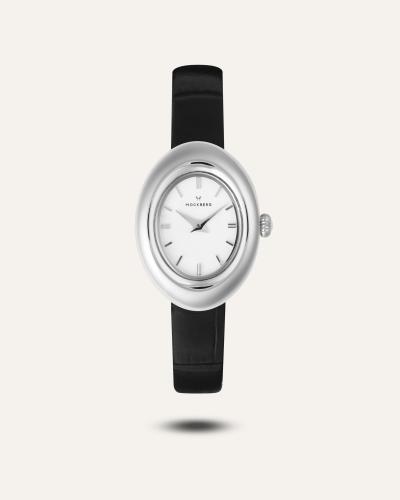 Mockberg Belle oval leather watch MB1415