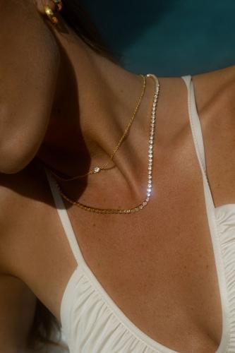 Mockberg shiny tennis kaulakoru MB0036