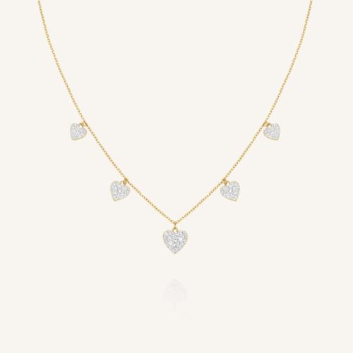 Rosefield kaulakoru Multi Hearts
