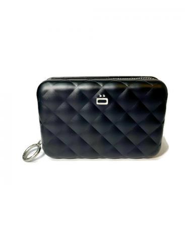 Ögon alumiinilompakko Quilted Zipper black