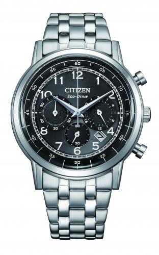 Citizen Eco-Drive krono musta