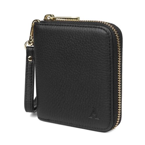 Hirvennahkainen Mini Clutch-lompakko (musta/kulta)
