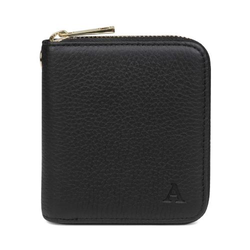 Hirvennahkainen Mini Clutch-lompakko (musta/kulta) 
