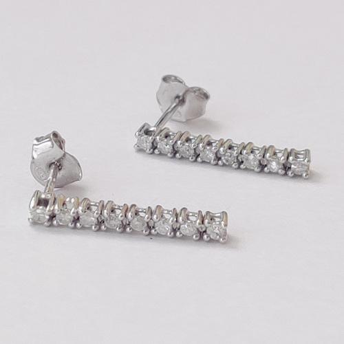 Kohinoor valkokultaiset timanttikorvakorut 0,26ct