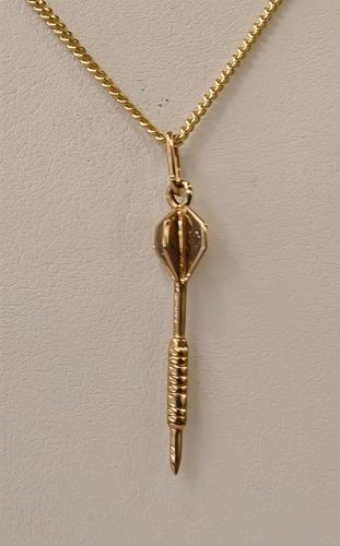 Kultainen maskottiriipus darts tikka