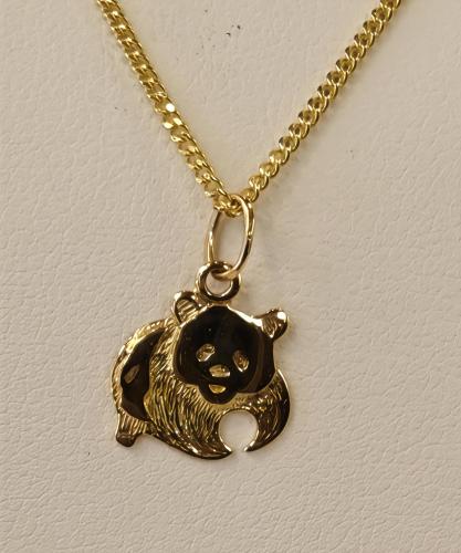 Kultainen maskottiriipus karhu