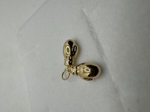 Kultainen maskottiriipus nyrkkeilyhanskat