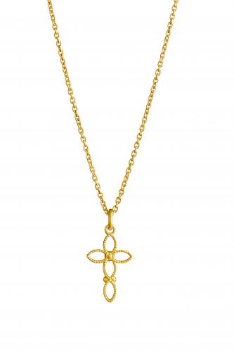 Lempikoru ristiriipus pitsisydän kullattu