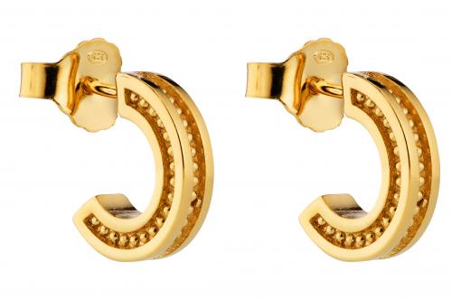 Lumoava Aina korvakorut, kullattua hopeaa