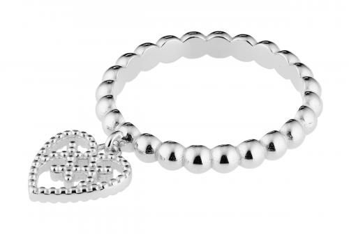 Lumoava Helmi hopeasormus