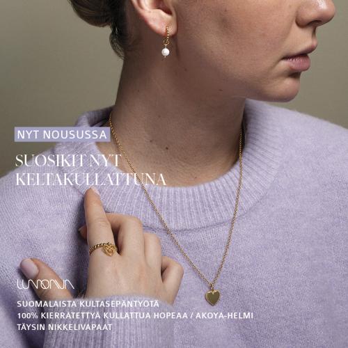 Lumoava Helmi hopeasormus 