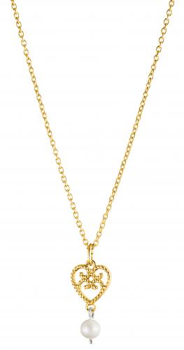 Lumoava Helmi riipus Akoya-helmi kullattu hopea