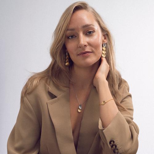 Lumoava LILY -korvakorut, hopeaa