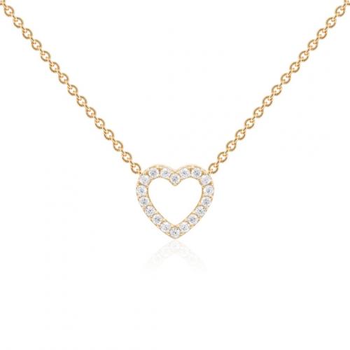 Marmara sydän-kaulakoru kullattu hopea