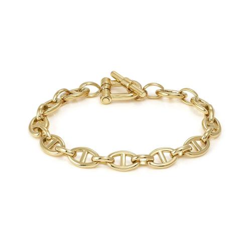 Nomination ECCLETTICA teräsrannekoru (NAVY CHAIN) kullattu