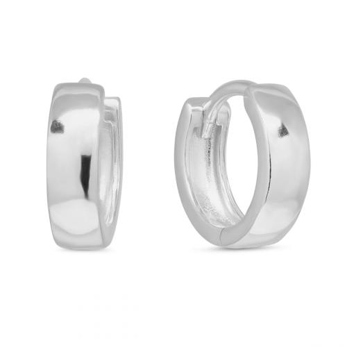Saranalliset hopeakorvarenkaat 12mm