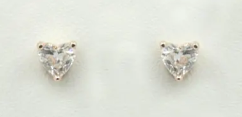 Timanttikorvakorut LAB sydän 2x0,20ct 585