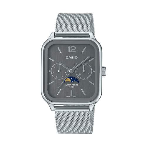 Casio Moonphase Square rannekello mesh-rannekella