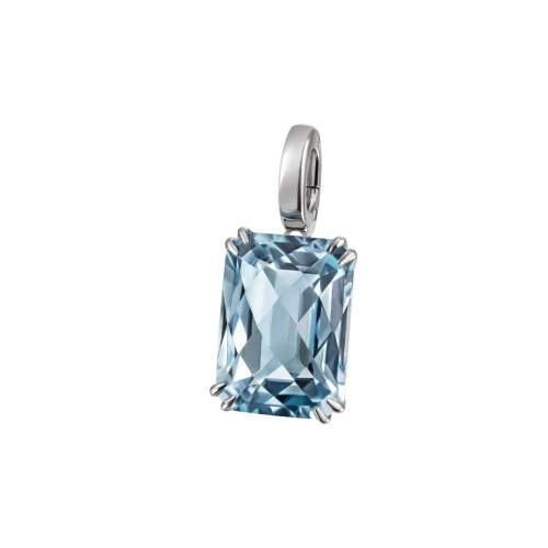 Hopeariipus 5,10ct topaasi, klipsikiinnitys