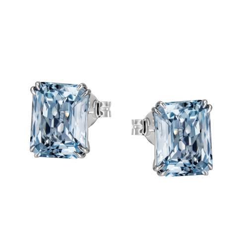 Hopeiset topaasikorvakorut 7,34ct