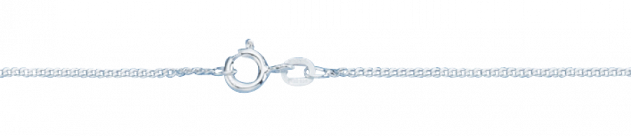 Valkokulta riipusketju panssari 1,48 mm, 50cm