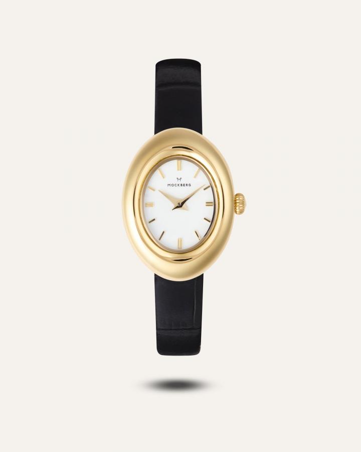 Mockberg Belle oval leather watch MB1414