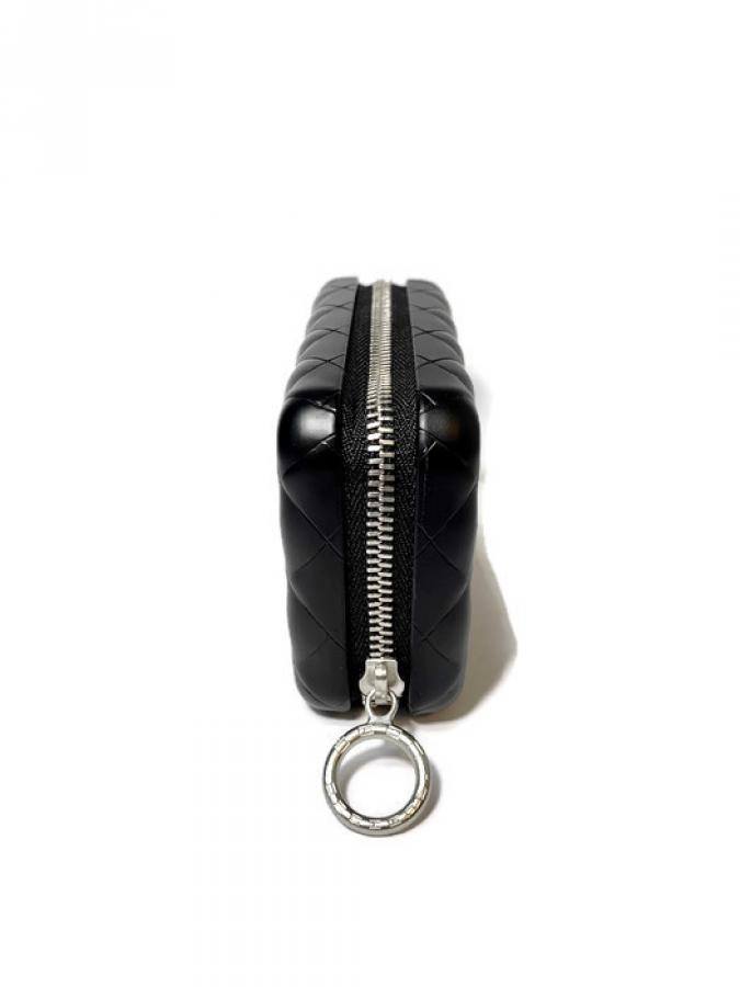 Ögon alumiinilompakko Quilted Zipper black