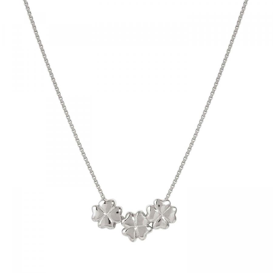 ARMONICA necklace in 925 sterling silver (RICH) and cubic zirconia Four Leaf Clover Silver