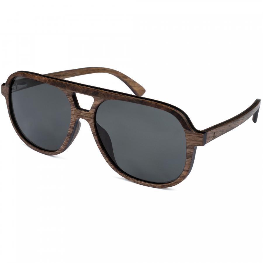 Aurinkolasit Lancer - Pähkinäpuu (polarisoidut linssit) 