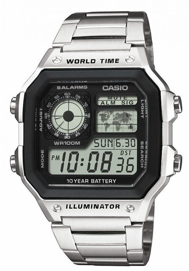 Casio digitaali metallirannekkella