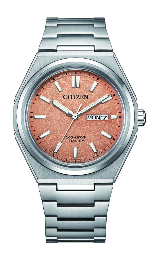 Citizen Eco-Drive lohenpunainen taulu