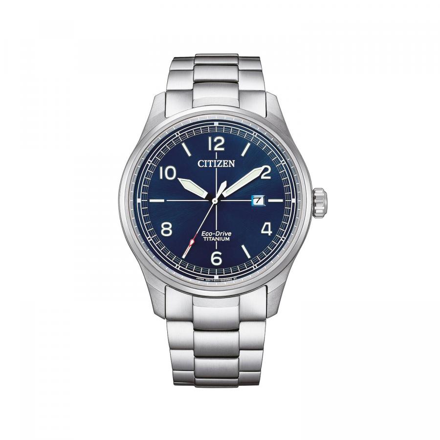 Citizen Eco-Drive titanium sininen taulu