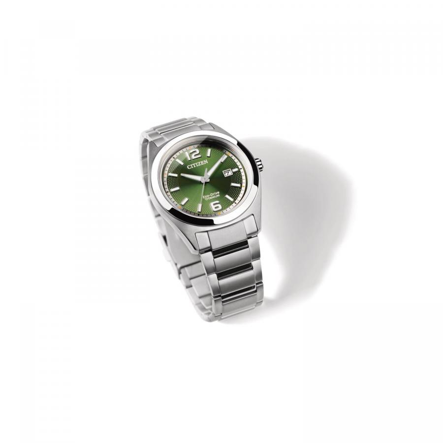 Citizen Eco-Drive titanium vihreä taulu