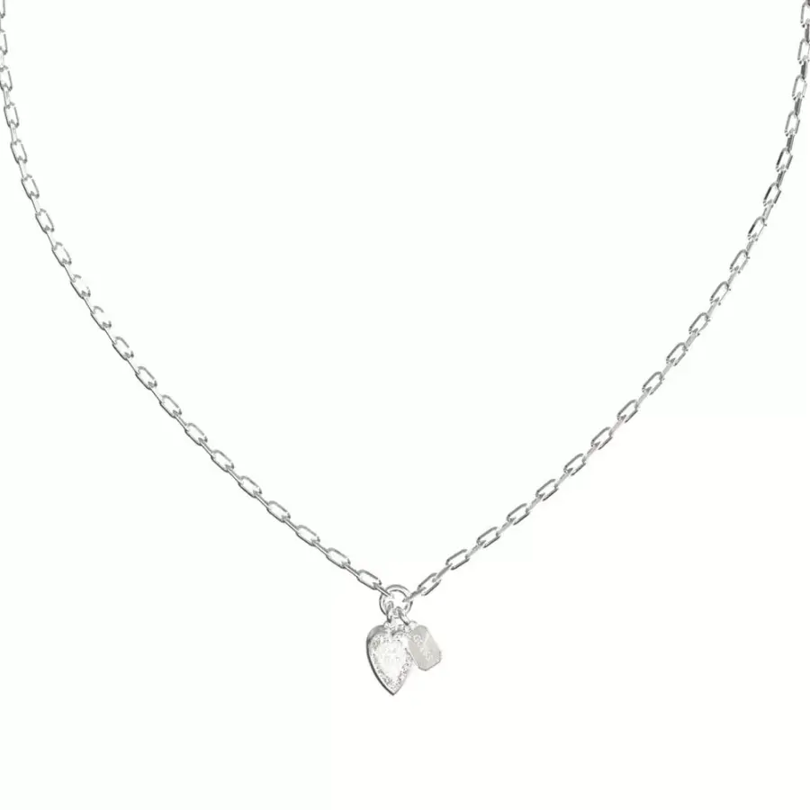 Guess Crystal love teräskaulakoru JUBN06359JWRHT/U