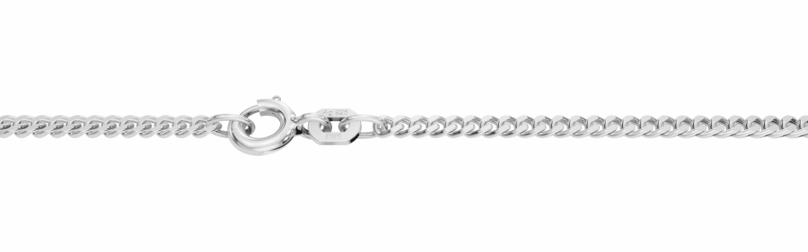 Hopeinen riipusketju panssari 45cm 2,1mm