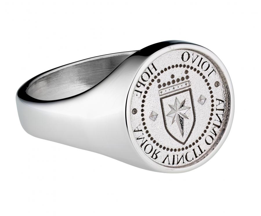 Lumoava Toivo -hopeasormus