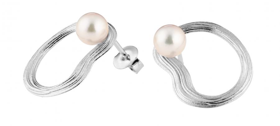 Lumoava UOMA -korvakorut, hopeaa