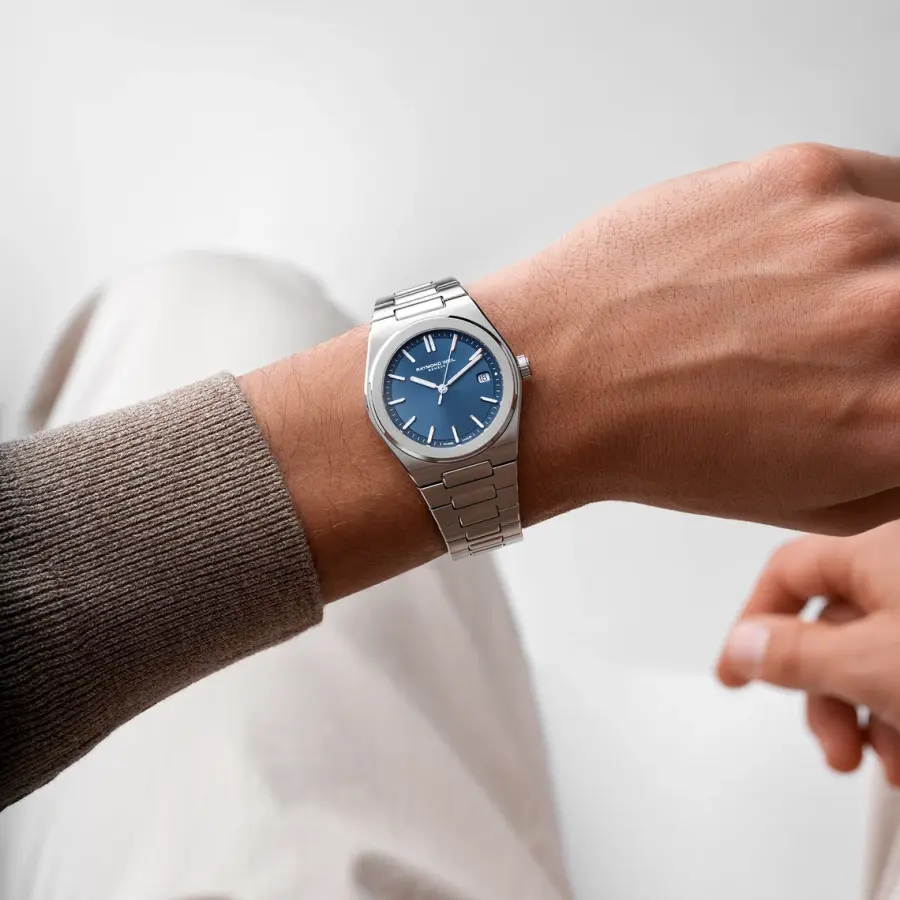 Raymond Weil ART rannekello sinisellä taululla, automatic