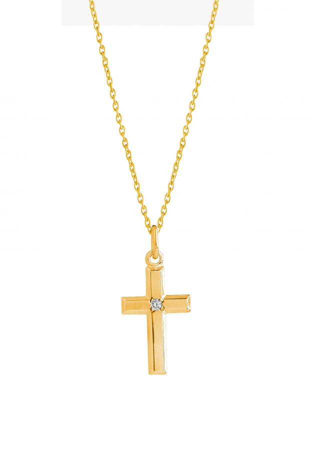 Ristiriipus timantilla kullattu