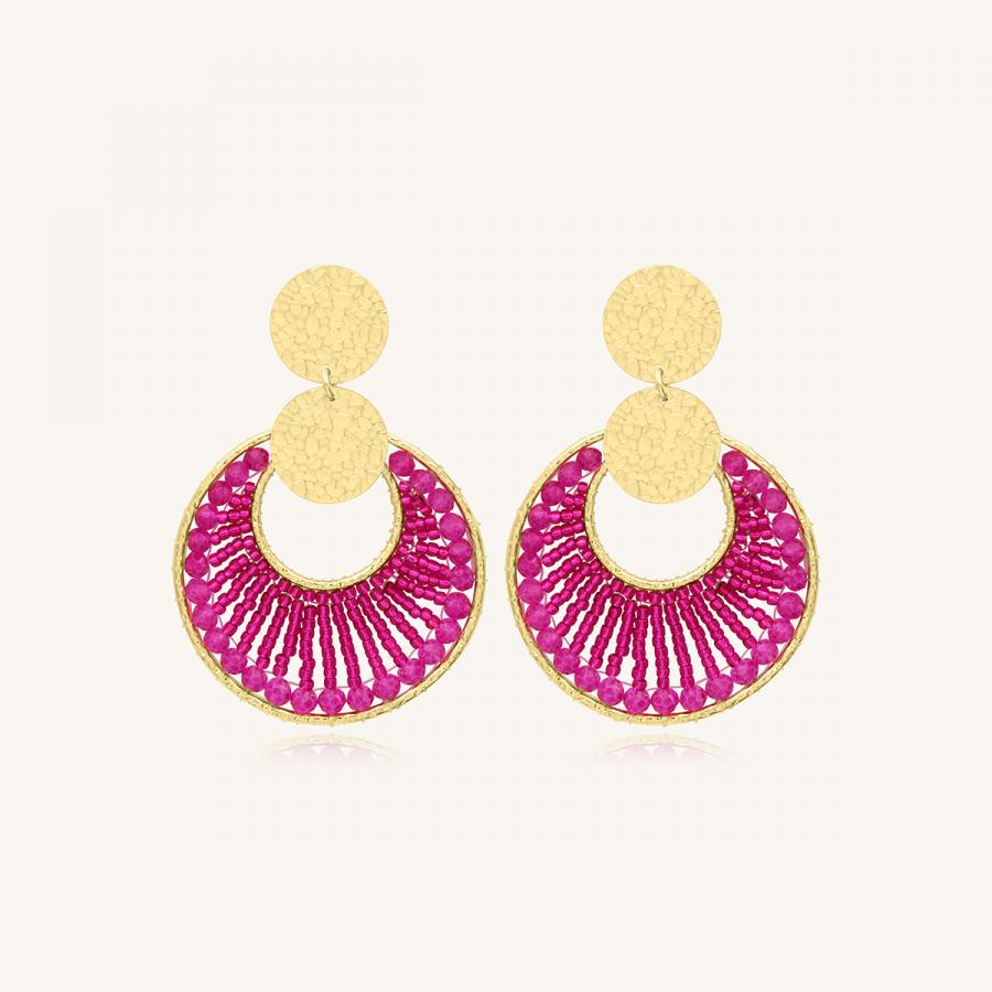 Santibe korvakoru Mini Luna Fuchsia