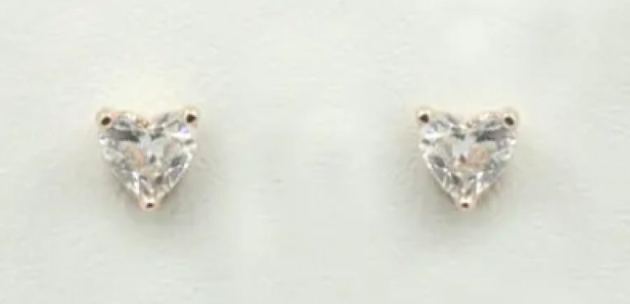 Timanttikorvakorut LAB sydän 2x0,20ct 585